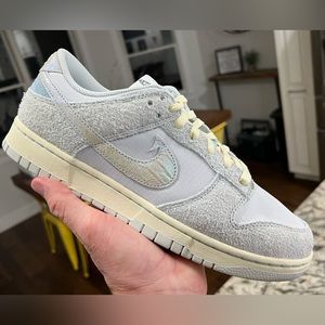 NWT Nike Dunk Low
“ Light silver and Ocean Bliss “